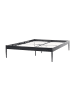 Beliani Doppelbett VAURS in Schwarz - (W) 147 x (H) 38 x (L) 206 cm