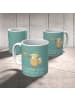 Mr. & Mrs. Panda Becher Jagdhorn Melodie mit Spruch in Meeresbrise