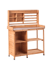 Beliani Pflanztisch MELDOLA in Braun - (W) 113 x (H) 149 x (L) 48 cm