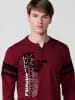 KOROSHI Langarm-t-shirt in rot