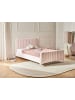 Beliani Doppelbett LUNAN in Rosa - (W) 127 x (H) 101 x (L) 215 cm