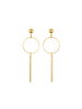 Luxenter Ohrringe Coion mit 18 Karat Gelbgold-Finish-COION