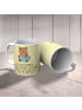 Mr. & Mrs. Panda Kaffeetasse Bären Buch mit Spruch in Gelb Pastell