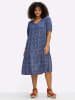 sheego Kleid in royalblau-sesam