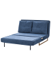 Beliani 3-tlg Schlafsofa JERSLEV in Blau/Braun