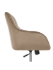 Beliani Bürostuhl PALMDALE in Beige/Schwarz/Gold - (W) 58 x (H) 87 x (L) 61 cm