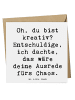 Mr. & Mrs. Panda Grußkarte Spruch Kreatives Chaos mit Spruch in Weiß