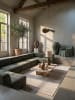 KADIMA DESIGN Kurzflorteppich Orientalisch pflegeleicht Wohnzimmer Schlafzimmer Flur in Beige