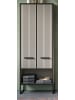 Inn.Furn Hochschrank schwarz, sand 59 cm, Badschrank mit Soft-Close