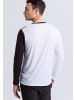 erima 5-C Longsleeve in weiss/schwarz/dunkelgrau