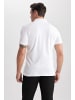 DeFacto Poloshirt SLIM FIT in Off Weiss