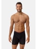 DANISH ENDURANCE Boxershorts Bamboo Trunks Extra Long in schwarz/rot