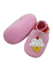 Yalion Rosa Woll-Krabbelschuhe "Ice Cream“	