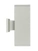 Licht-Erlebnisse Außen Wandlampe (B)12 x (H)30 cm in Silber