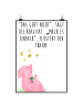 Mr. & Mrs. Panda Wandposter Schwein Glück Motiv mit Spruch in Weiß