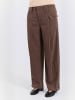 Norr Hose Mayia in Dark Brown Mélange
