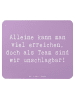 Mr. & Mrs. Panda Mauspad Spruch Im Team zuMenschmenarbeiten mit Spruch in Lavendeltraum