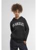 Mister Tee Mister Tee Los Angeles Ladies Fluffy Hoody in black