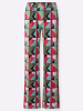 Heine Druckhose in pink-schwarz-bedruckt