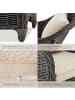 tectake Aluminium-Rattansessel, kein Aufbau nötig, wetterfest, UV-beständig