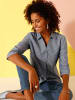 Sieh an! Jeansbluse in blue-bleached