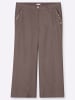 sheego Leinenhose in dunkeltaupe