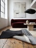 KADIMA DESIGN Teppich Wolle Handgetuftet HALLEIN Abstrakt Wohnzimmer Modern in Grau