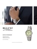 Regent Armbanduhr-Analog silber mittel (ca. 36mm) Regent Metallarmband