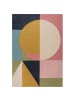 KADIMA DESIGN Teppich Wolle Geometrisch Strapazierfähig in Multicolor-Strahlend