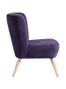 58 aufm Kessel SESSEL Kassi Bezug Veloursstoff Buche natur / violett