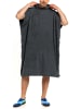 Aquarti Aquarti Damen Herren Badeponcho Frottee in anthrazit