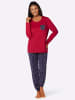 WITT WEIDEN Schlafanzug in rot-marine