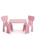 relaxdays 3-teilige Kindersitzgruppe in Rosa