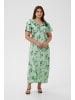 KAFFE curve Kleid KCjamie Tight fit in Dusty Green/Green Flower