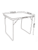 VCM  Campingtisch Galdas klappbar Tragegriff 110 x 53cm in Schwarz