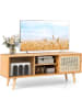 COSTWAY TV Schrank 120cm in Beige