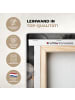 OnlyWow Leinwand Bilder Abstrakte Kunst gold grau