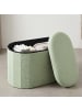 relaxdays Sitzbank in Salbei - (B)76 x (H)38 x (T)38 cm