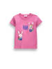 Coccodrillo Baumwoll-T-Shirt mit kurzen Ärmeln in rosa