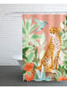 Juniqe Duschvorhang "Tropic Cheetah" in Grün & Orange