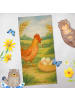 Mr. & Mrs. Panda Badehandtuch Huhn Stolz Design ohne Spruch in Vintage