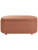 Beliani Pouf HAYWARD in Braun - (W) 98 x (H) 44 x (L) 44 cm