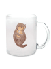 Mr. & Mrs. Panda Teeglas Otter Muschel ohne Spruch in Transparent