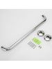 Intirilife Handtuchhalter Gebürsteter Edelstahl in Silber - Poliert - 100cm