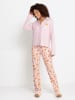 VIVANCE DREAMS Pyjama in lila gemustert