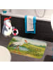 Mr. & Mrs. Panda Badvorleger Storch Design mit Spruch in Weiß