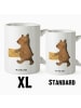 Mr. & Mrs. Panda XL Tasse Bär Zuhause ohne Spruch in Weiß