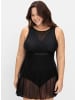 sheego Badekleid in schwarz