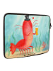 Mr. & Mrs. Panda Laptoptasche Hummer Weizen Design ohne Spruch in Weiß