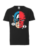 Logoshirt T-Shirt Marvel - Captain America & Red Skull in schwarz